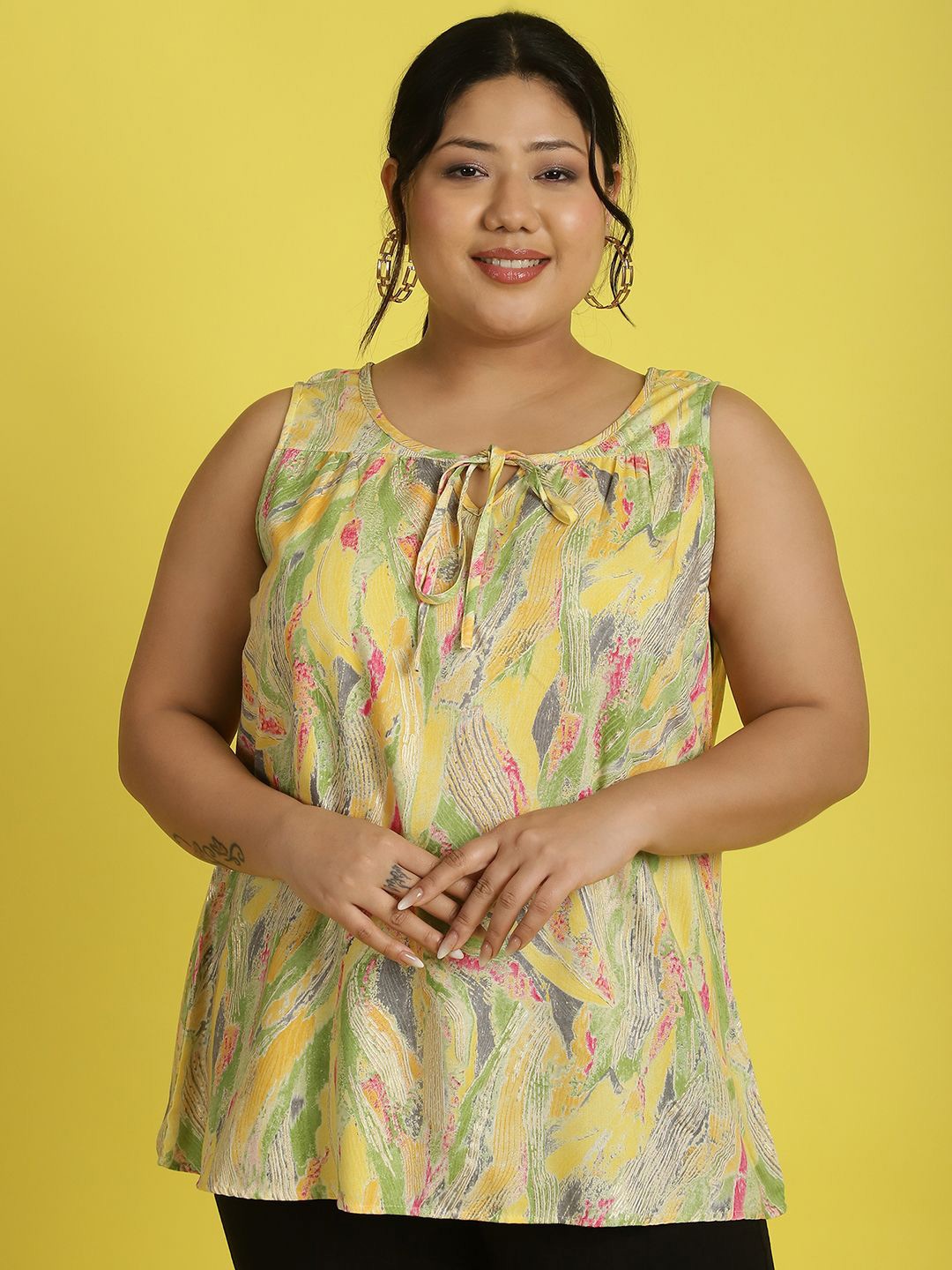 

theRebelinme Floral Print Top, Yellow
