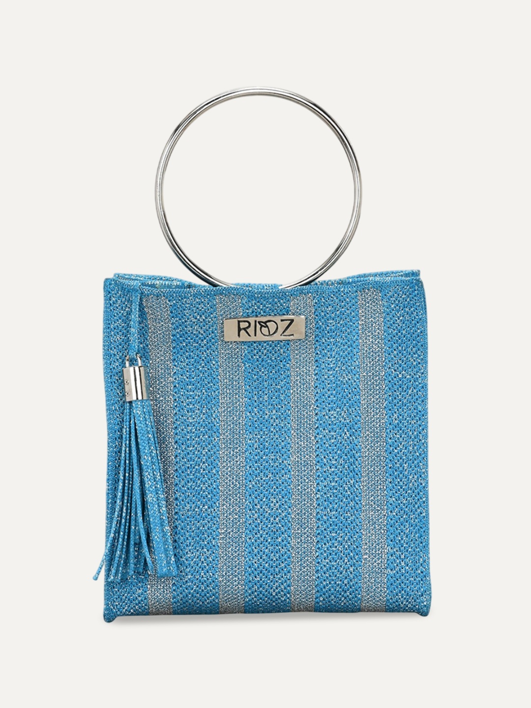 

Rioz Oversized Shopper Shoulder Bag with Tasselled, Blue