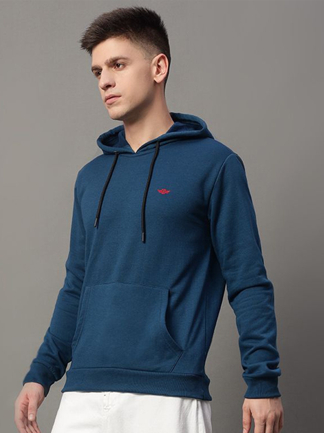 

GET GOLF Men Long Sleeves Hood Sweatshirt, Navy blue