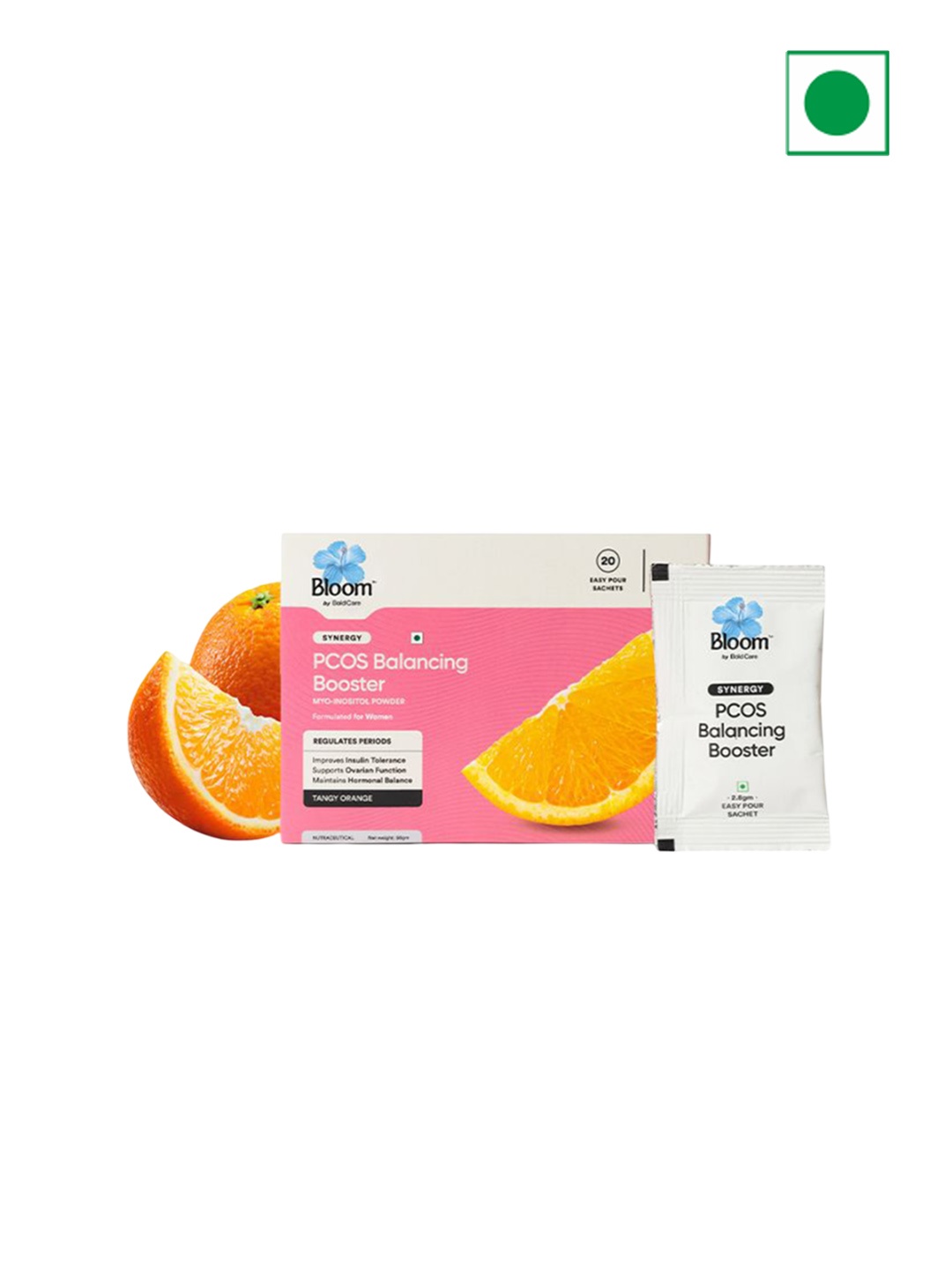 

Bloom PCOS Balancing Myo-Inositol Powder- 20 Sachets, White