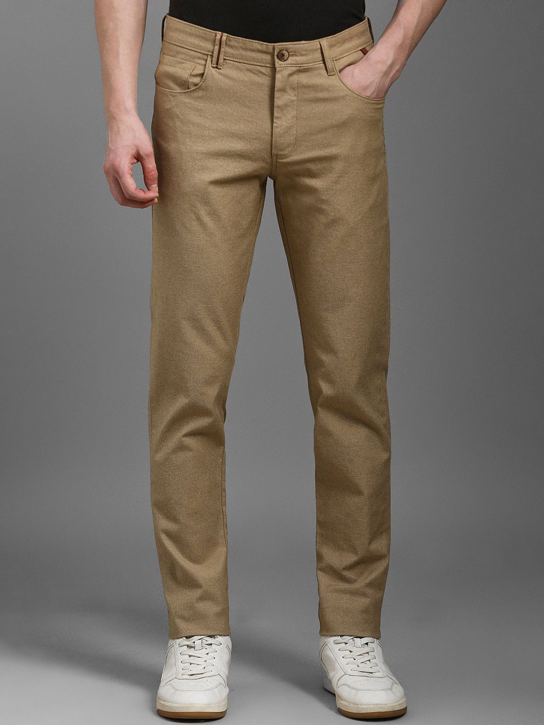 

Louis Philippe Sport Men Slim Fit Trousers, Brown