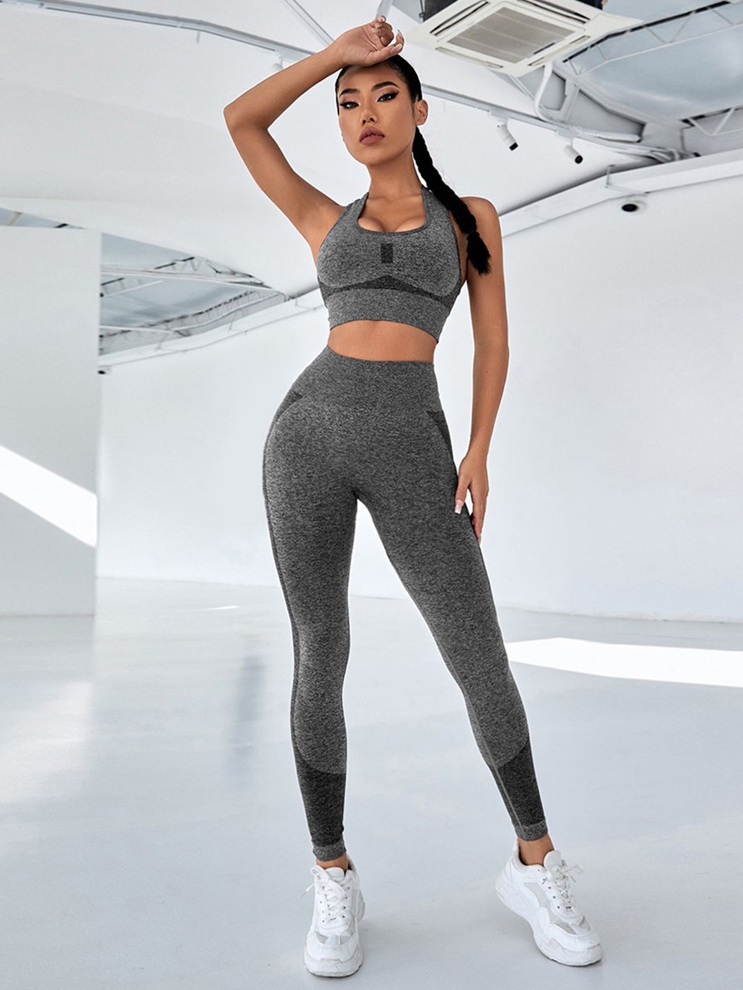 

StyleCast Women Top with Leggings, Black
