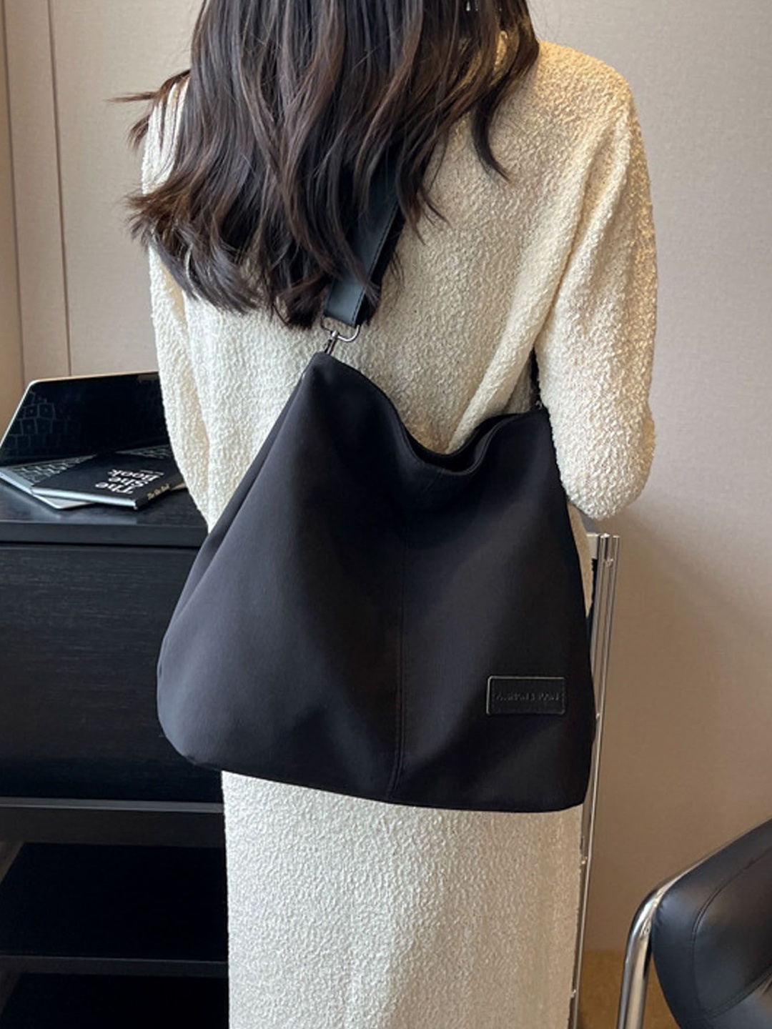 

StyleCast Checked Structured Handheld Bag with, Na