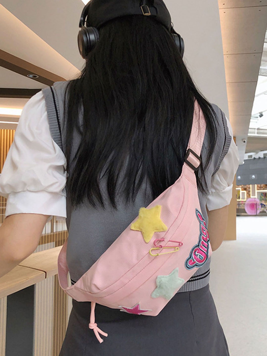 

StyleCast Checked Fanny Pack, Na