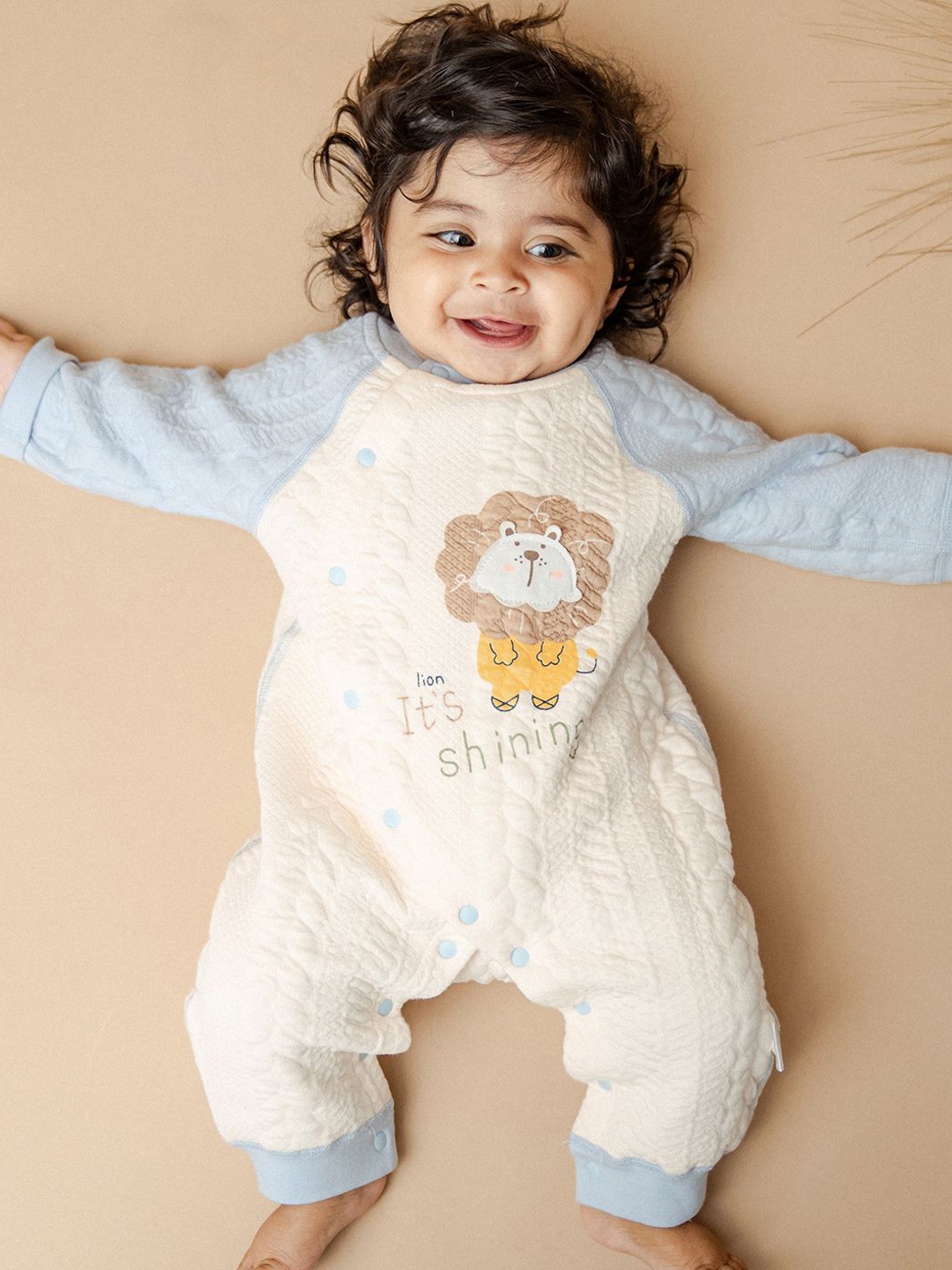 

A Toddler Thing Infants Printed Rompers, White