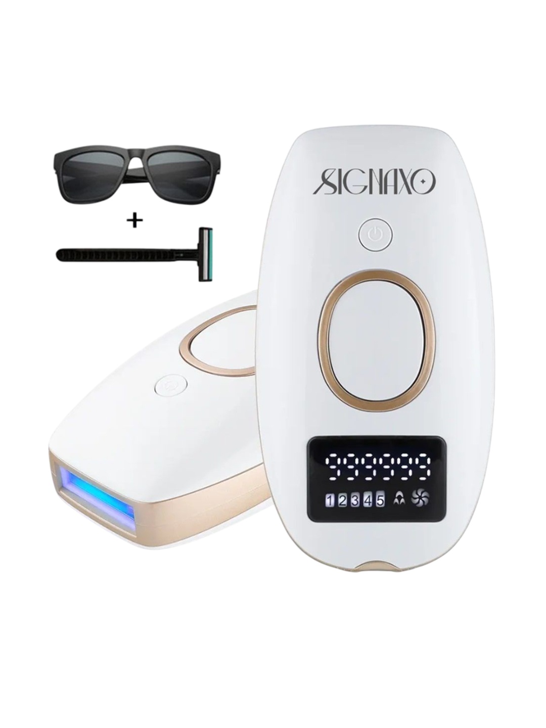 

SIGNAXO Flow IPL Permanent & Painless Laser Hair Removal Machine with 999,999 Flashes, White