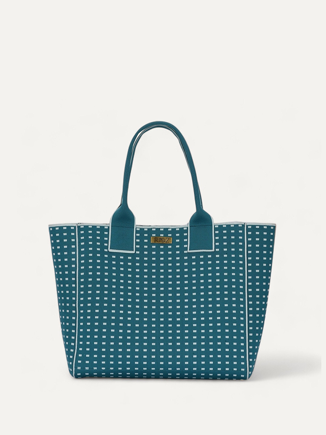 

Rioz Oversized Shopper Tote Bag with Cut Work, Green