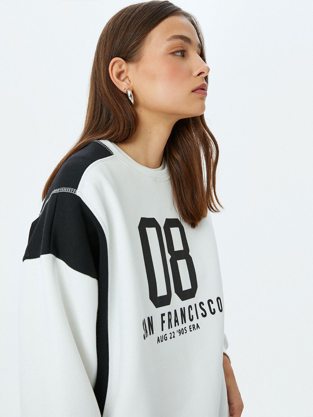 

Koton Women Typography Printed Sweatshirt, White