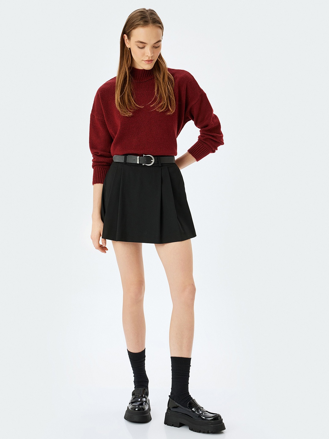 

Koton Women Long Sleeves Pullover, Maroon