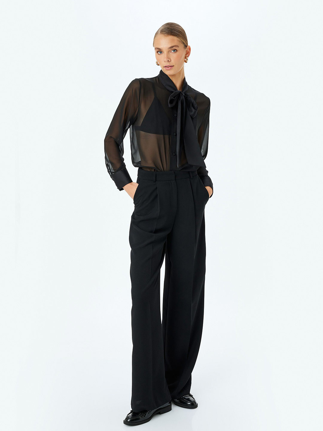 

Koton Women Opaque Checked Casual Shirt, Black