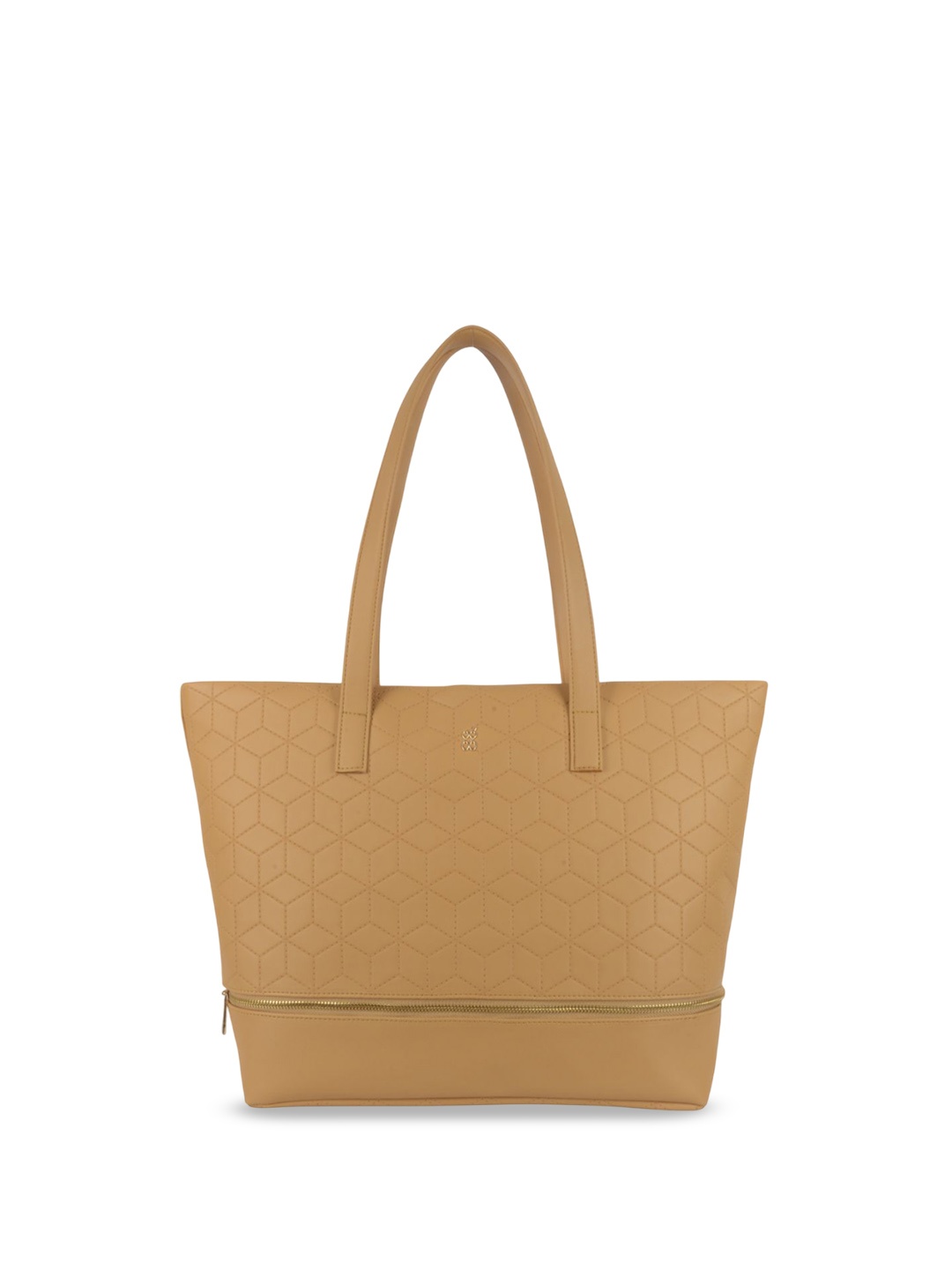 

Baggit PU Structured Tote Bag with Quilted, Yellow