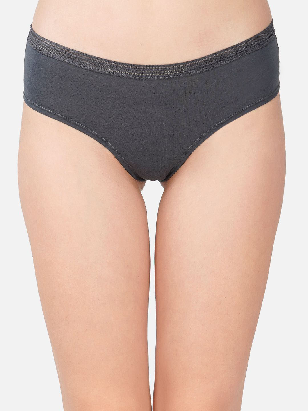 

Carlton London Antimicrobial Modal Premium Hipster Panty, Grey