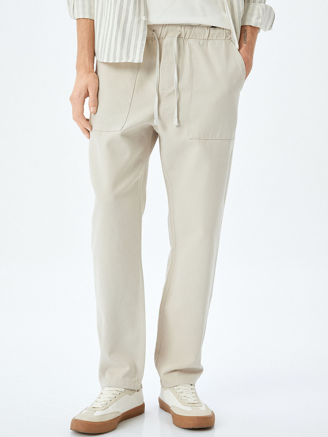 

Koton Men Regular Fit Cotton Trousers, Beige