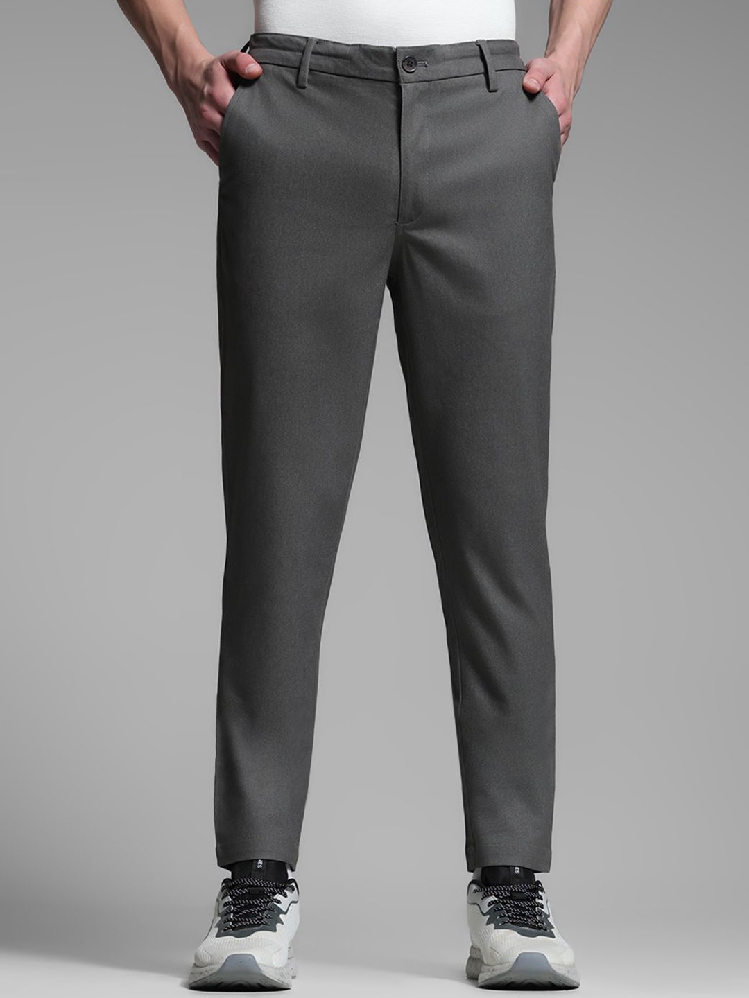 

Jack & Jones Men Tapered Fit Chinos Trousers, Grey
