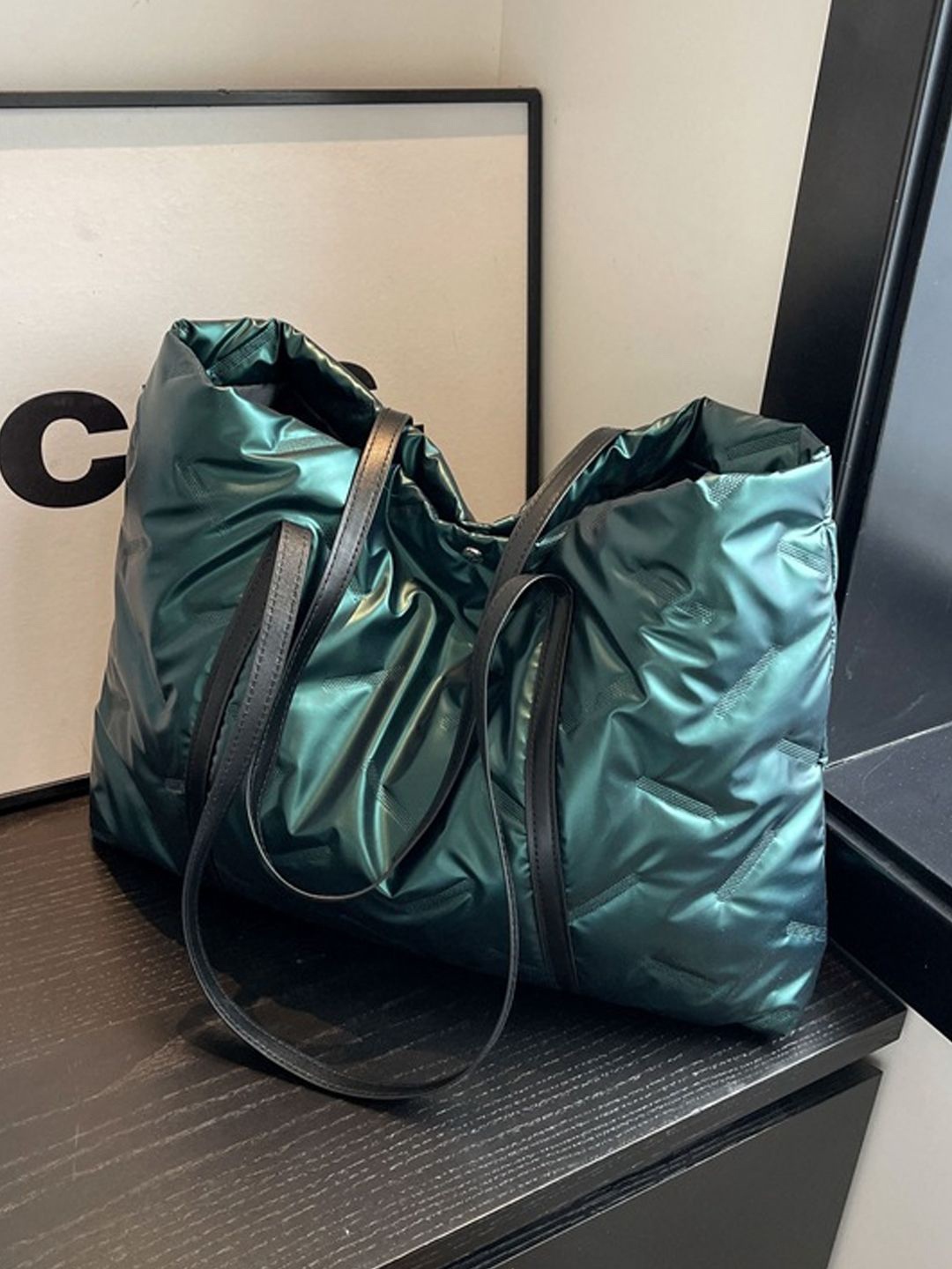 

StyleCast Green Solid Stylish Tote Bag