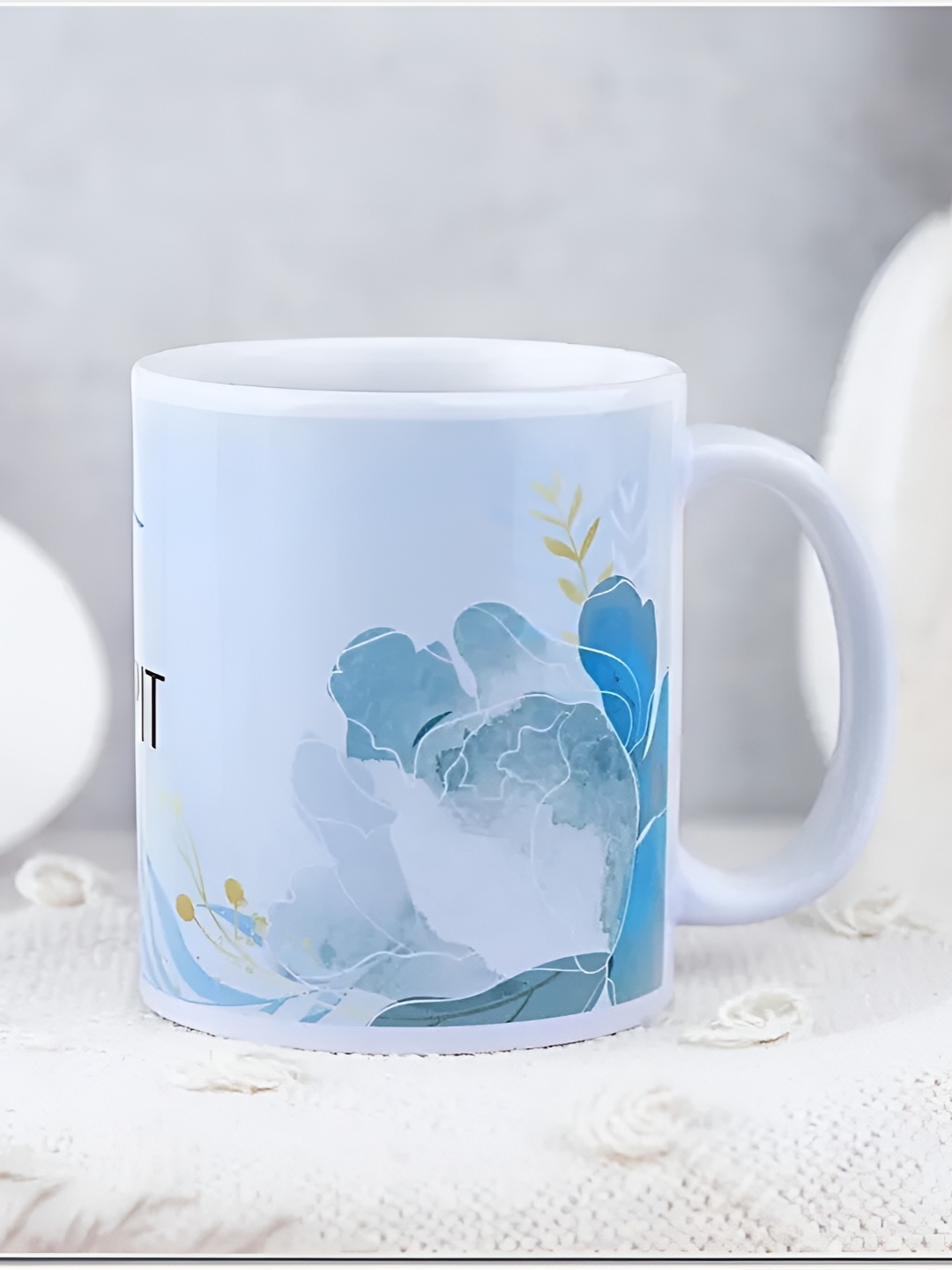 

fnp Multicoloured Printed Ceramic Glossy Mugs Set of Cups and Mugs, Green