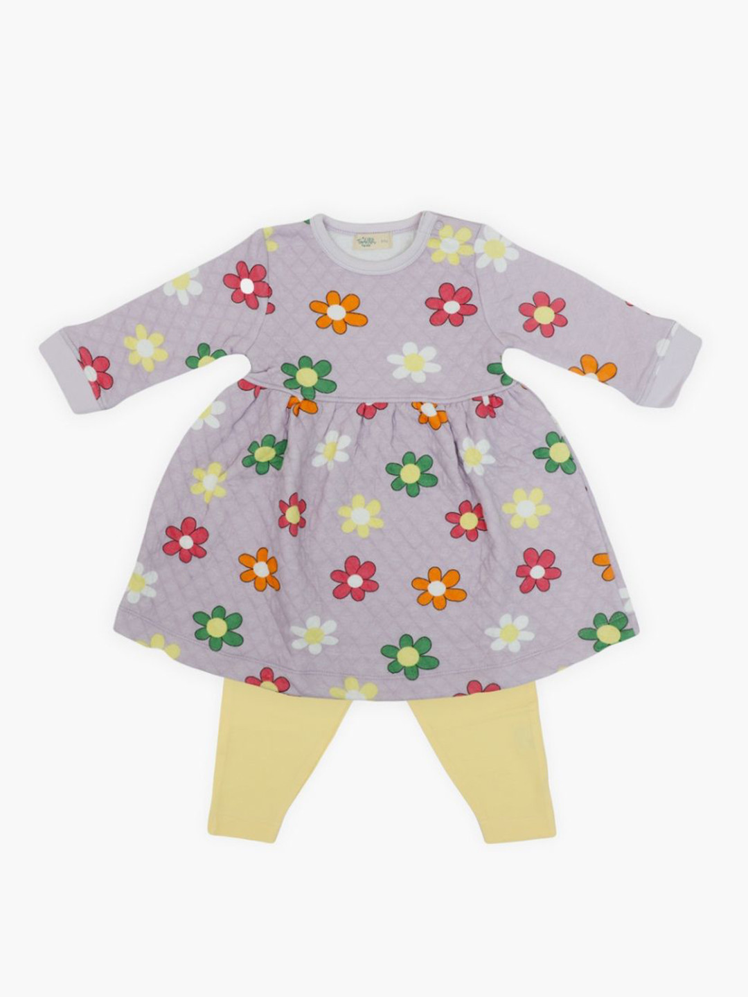 

A Toddler Thing Girls Printed Top with Leggings, Lavender