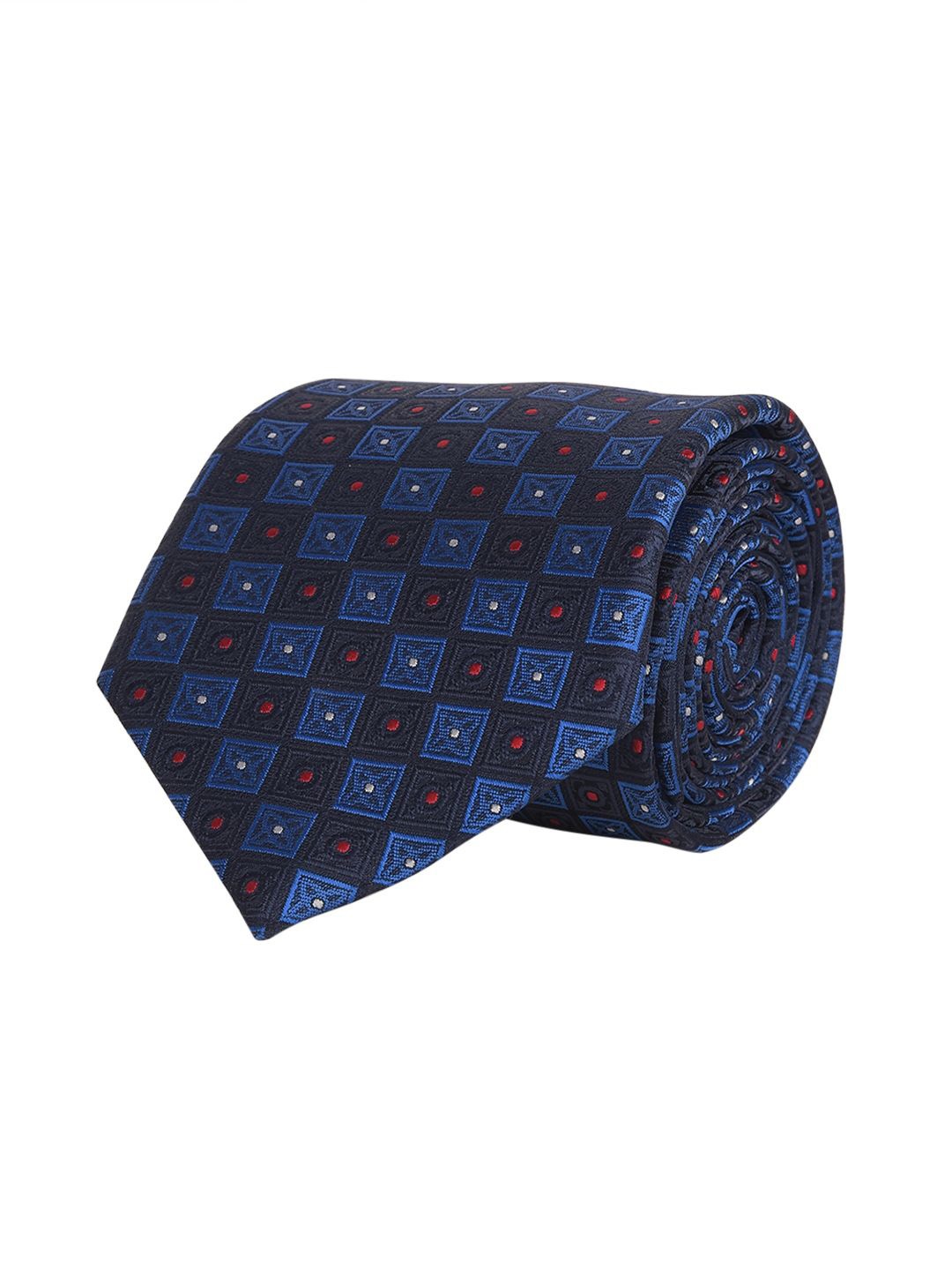 

Cazzano Men Checked Skinny Tie, Blue