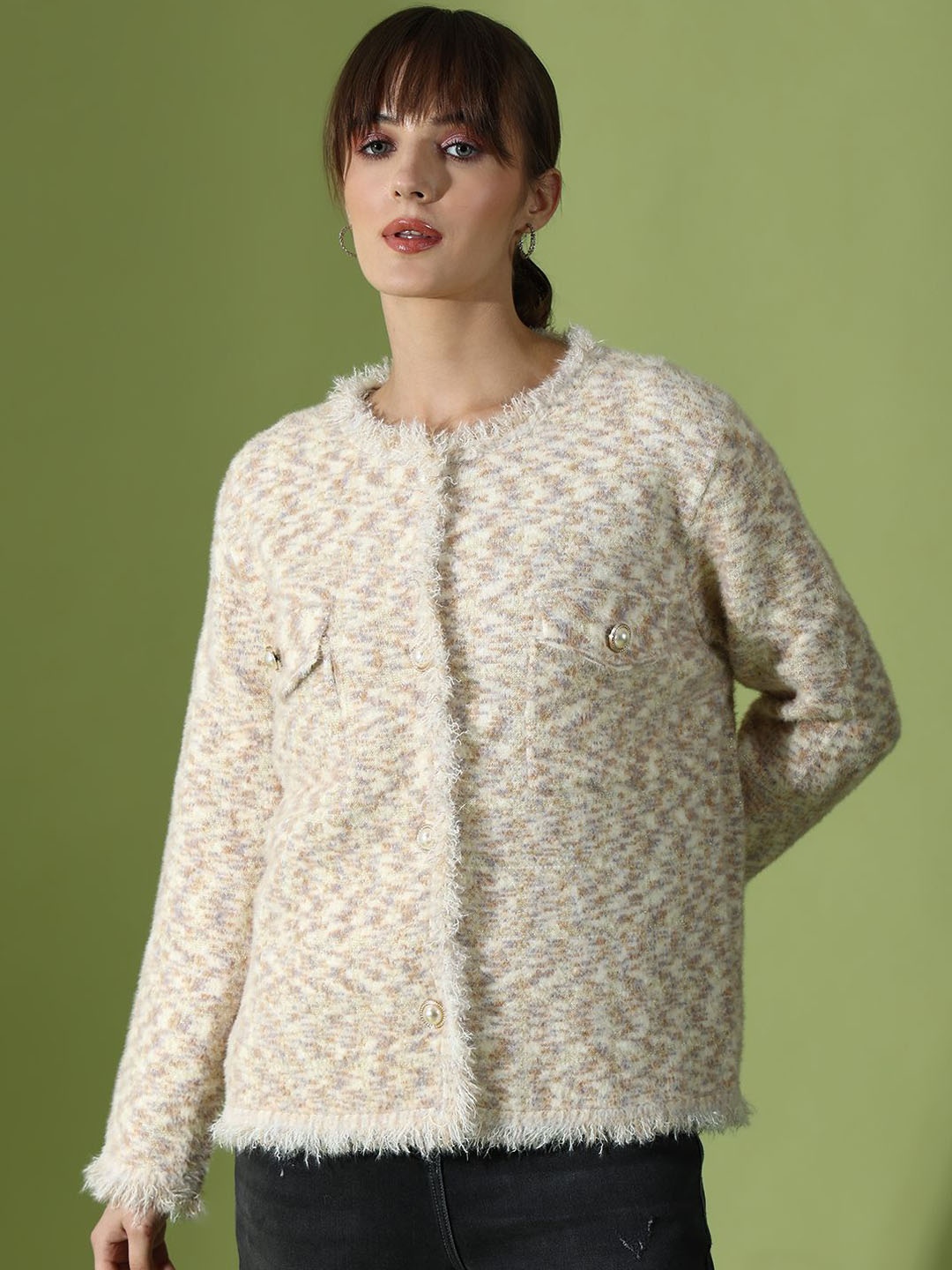 

Roadster Women Woolen Tailored Jackets, Beige