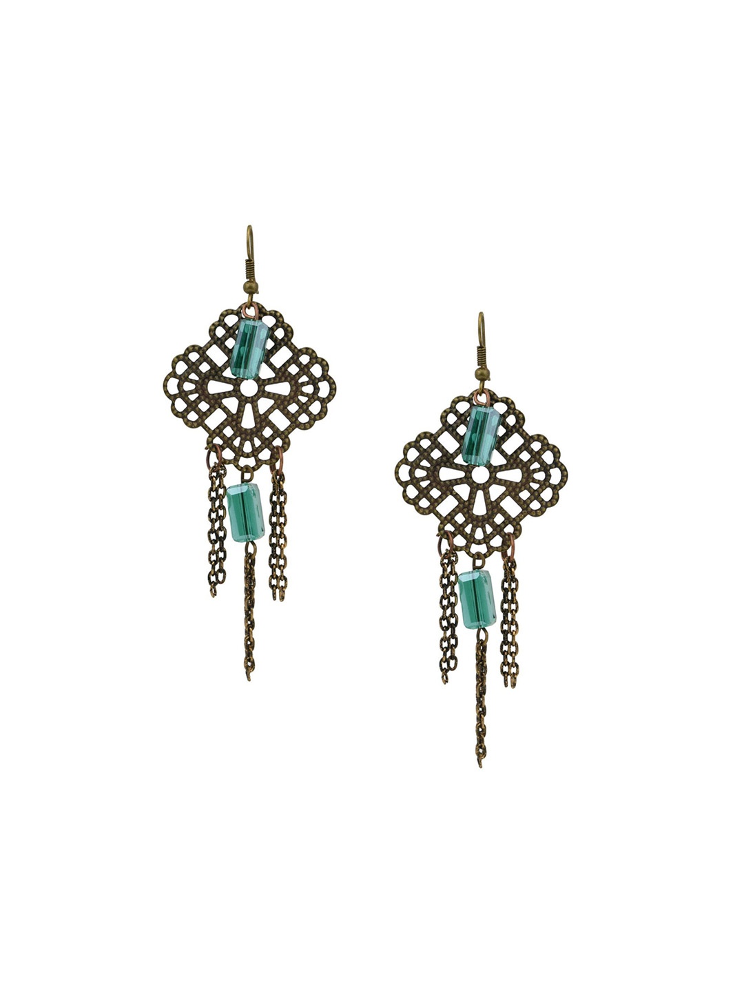 

HIGH TRENDZ Contemporary Drop Earrings, Metallic