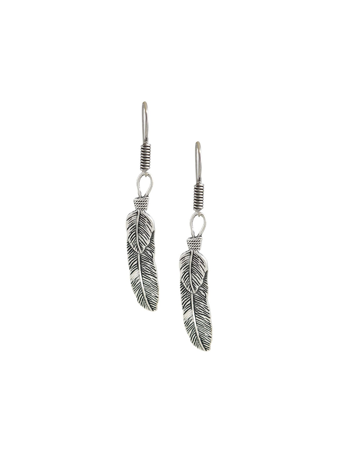 

HIGH TRENDZ Contemporary Drop Earrings, Silver