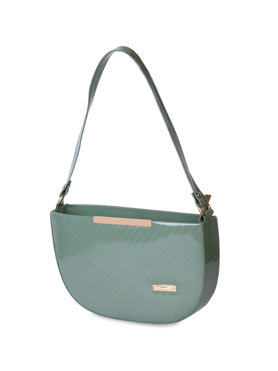

Anouk PU Half Moon Handheld Bag with Tasselled, Green