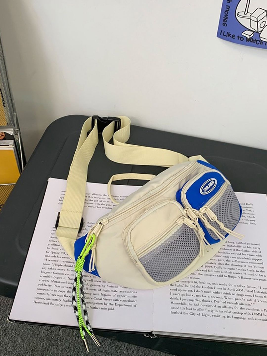 

StyleCast Checked Fanny Pack, Na