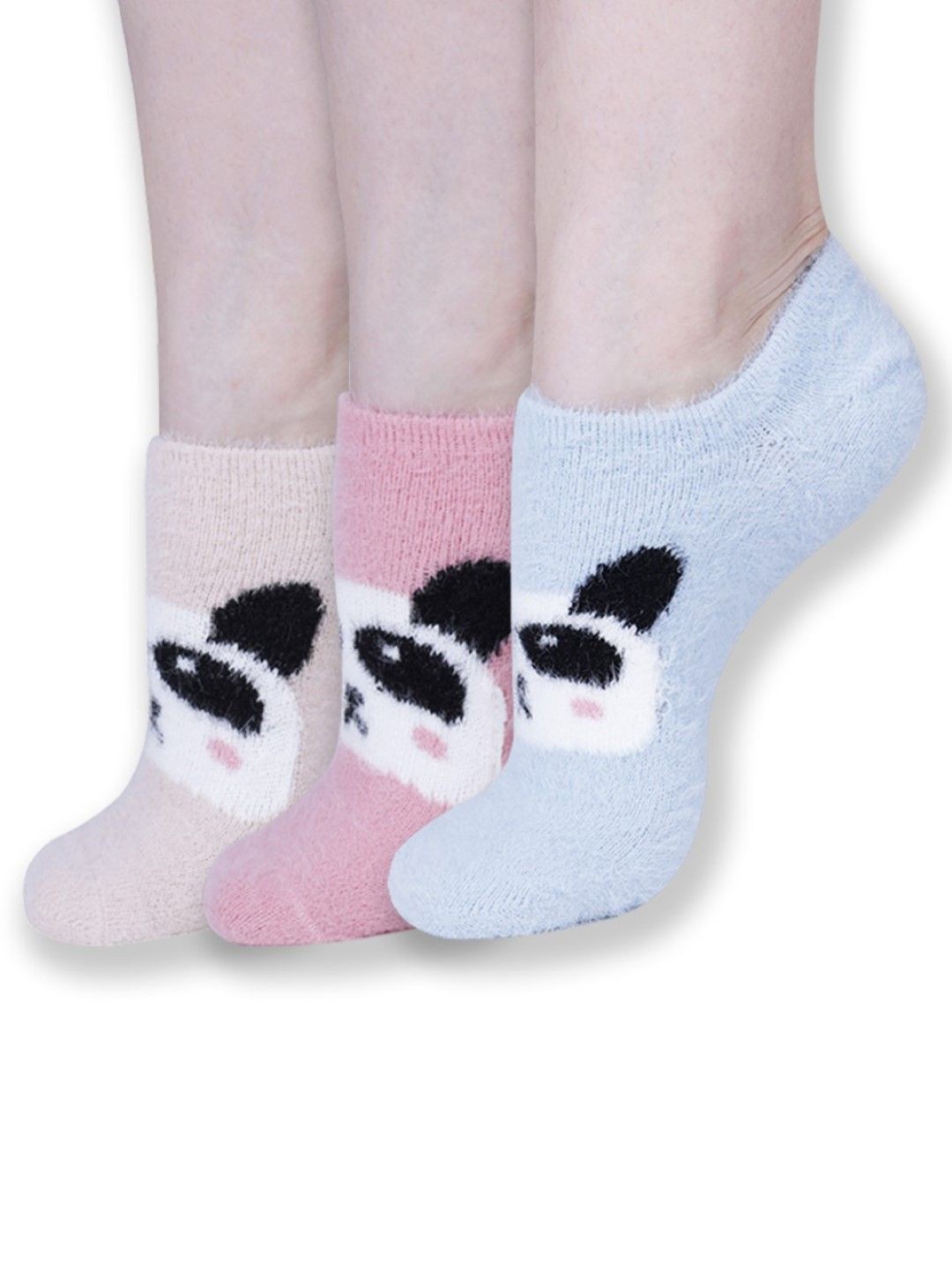 

Dollar Women Pack Of 3 Printed Shoe Liner-Length Socks, Blue