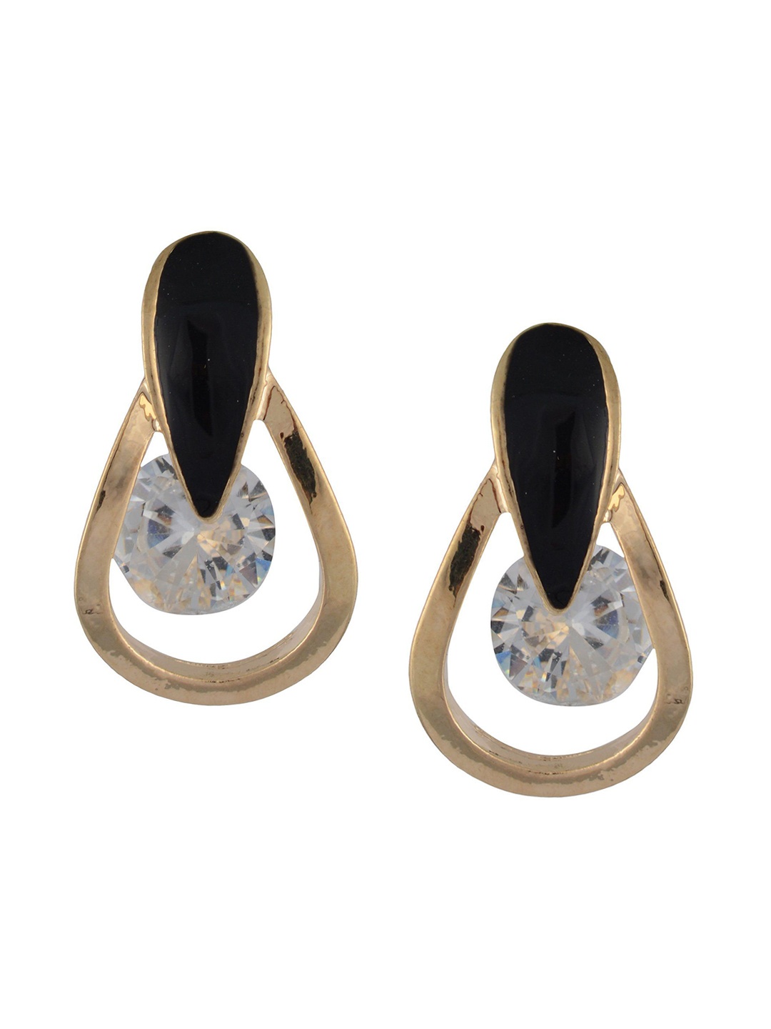 

HIGH TRENDZ Contemporary Half Hoop Earrings, Gold