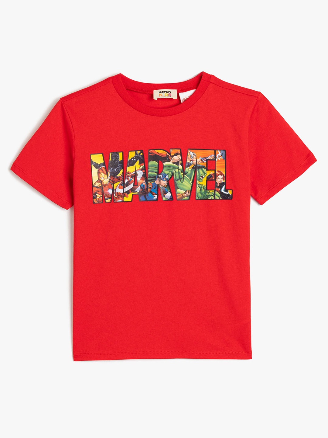 

Koton Boys Printed Applique T-shirt, Red