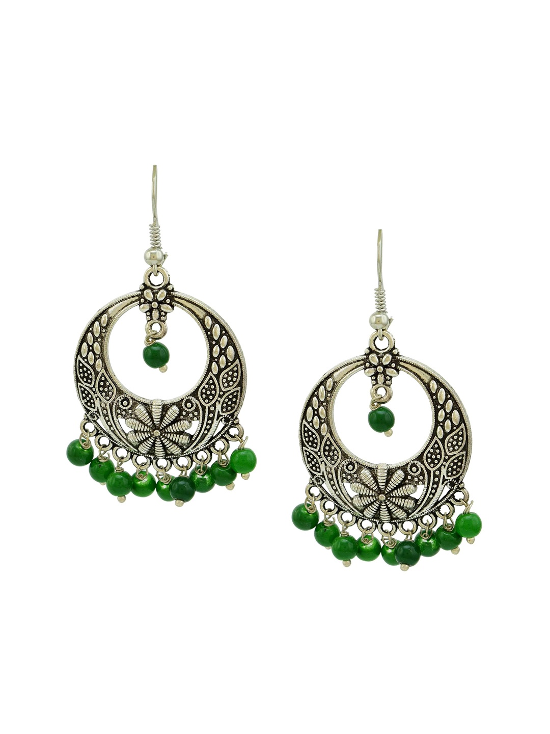 

HIGH TRENDZ Contemporary Drop Earrings, Green