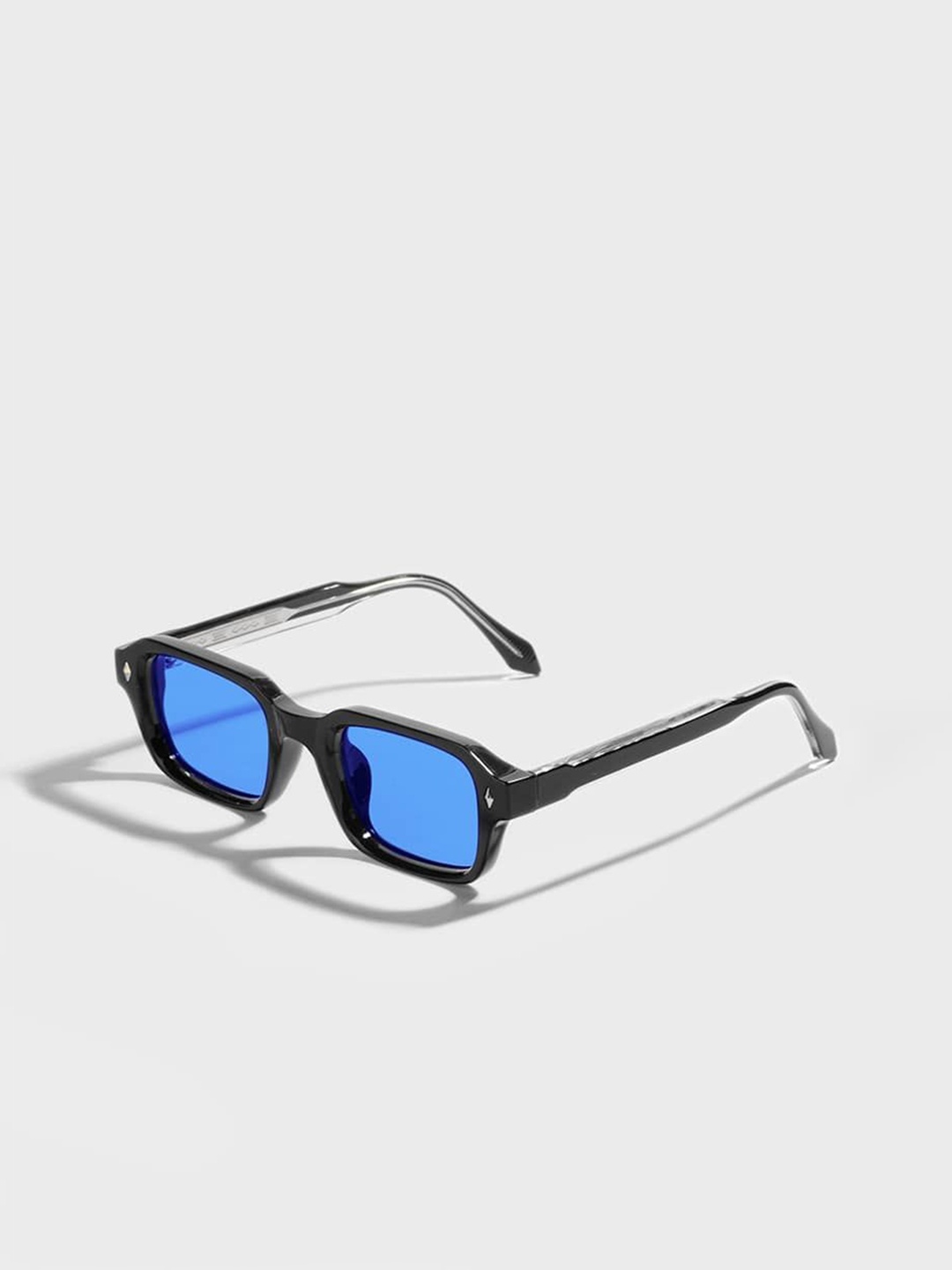 

SAM & MARSHALL Unisex Rectangle Sunglasses with UV Protected Lens, Blue