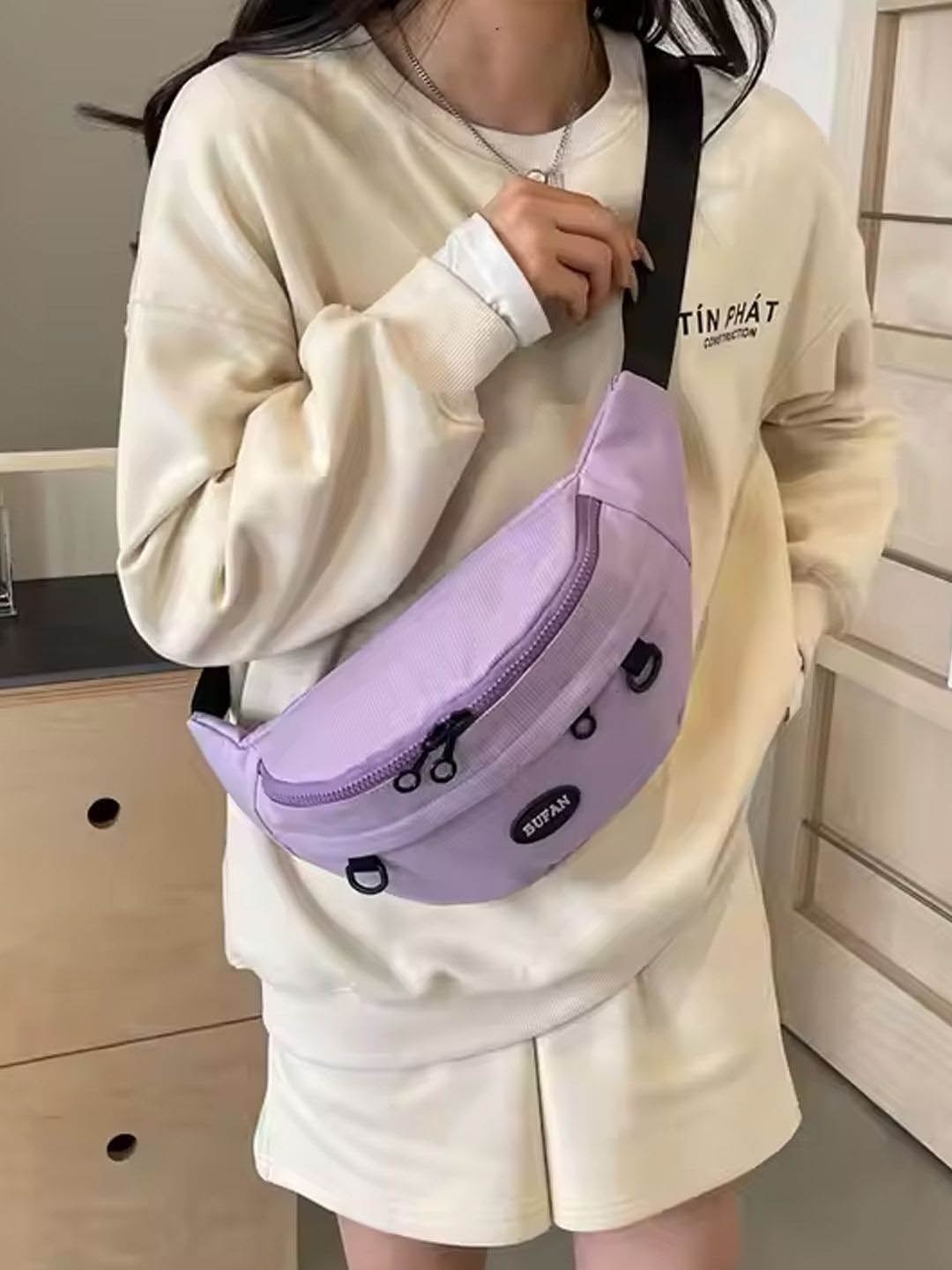 

StyleCast Checked Fanny Pack, Na