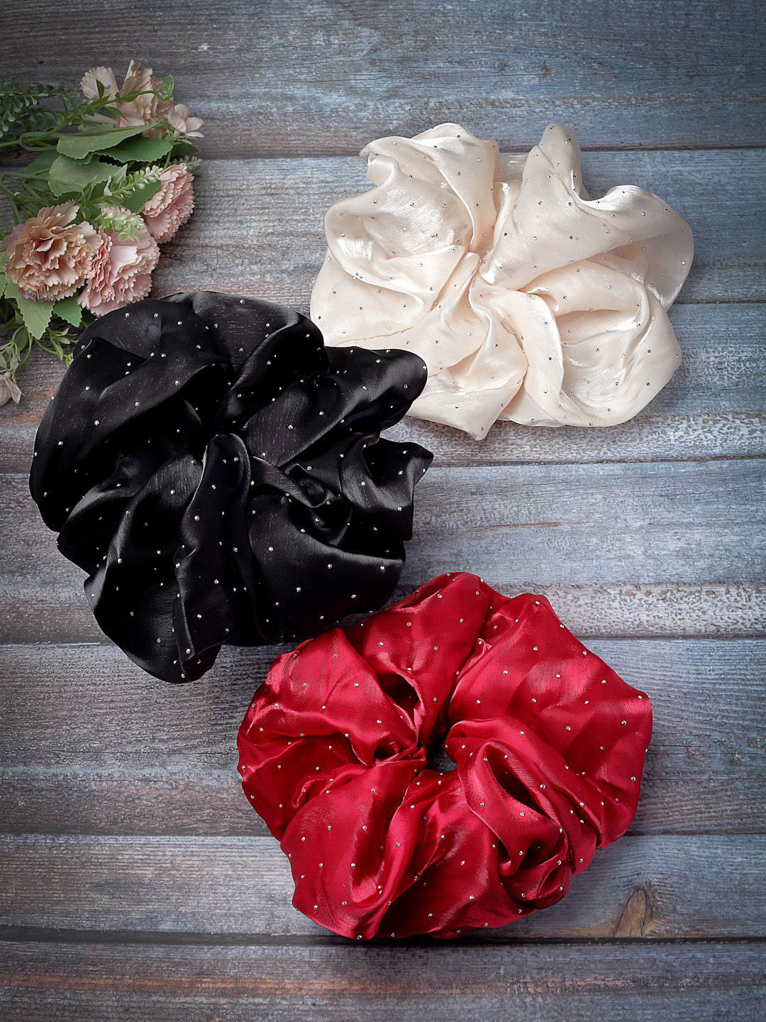 

VOGUE HAIR ACCESSORIES Women Pack of 3 Hairband, Black