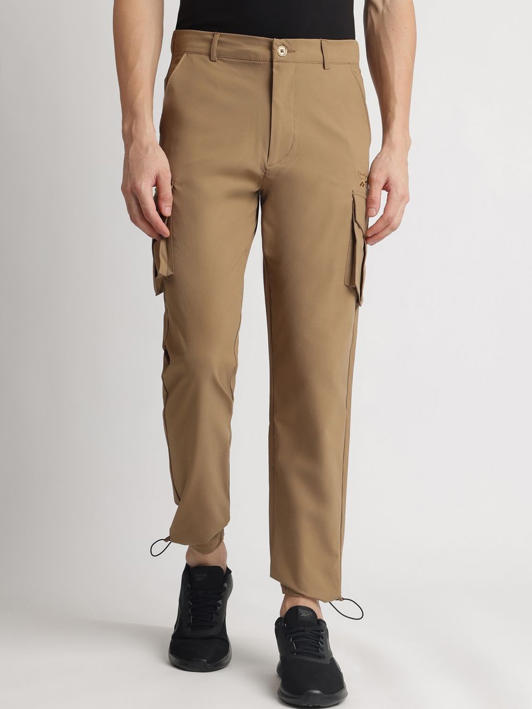 

Reebok Men Mid Rise Trousers, Brown