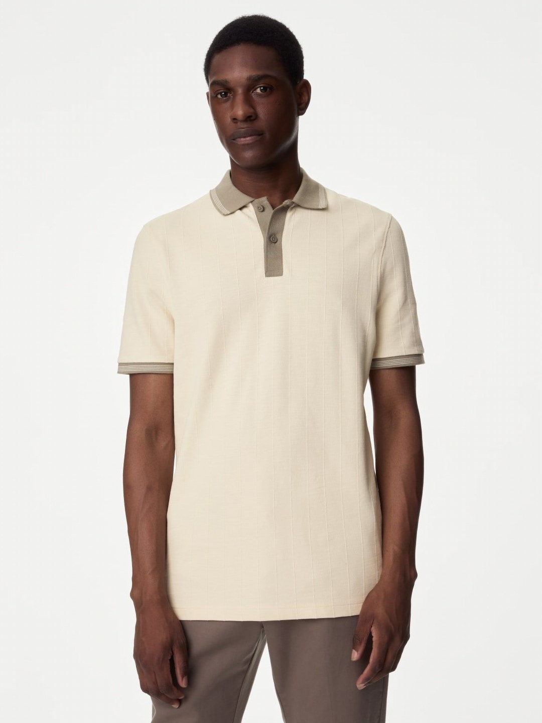 

Marks & Spencer Men Polo Collar T-shirt, Multi