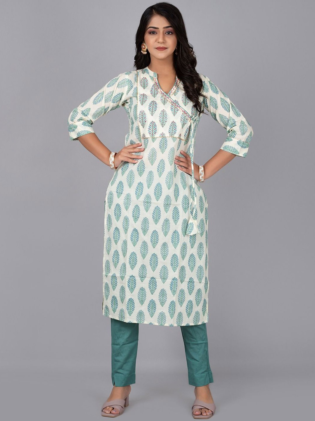 

Fashion Petals Women Printed Regular Kurta, White