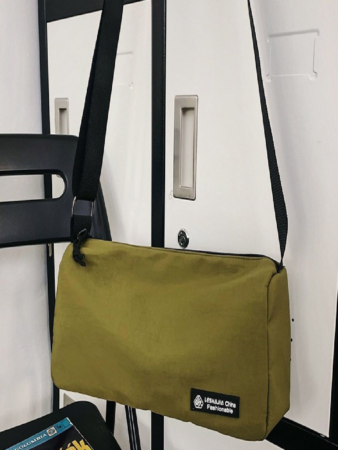 

StyleCast Green Solid Structured Side Bag