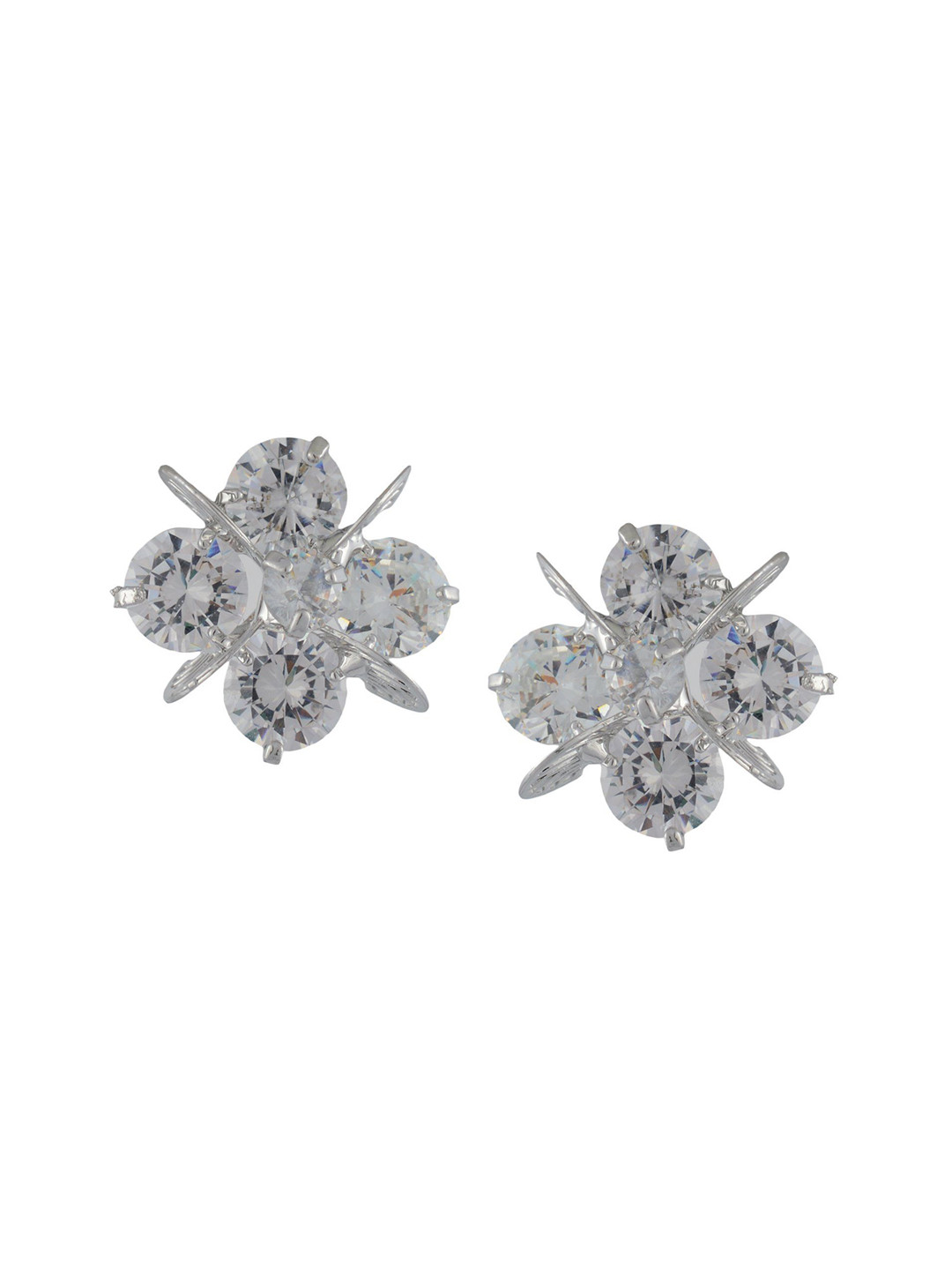 

HIGH TRENDZ Contemporary Drop Earrings, Silver