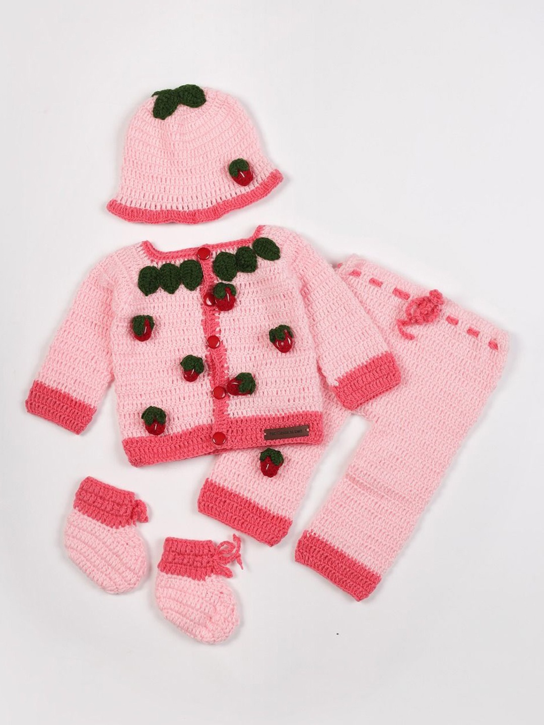 

The Original Knit Unisex Kids Top with Pyjamas, Pink
