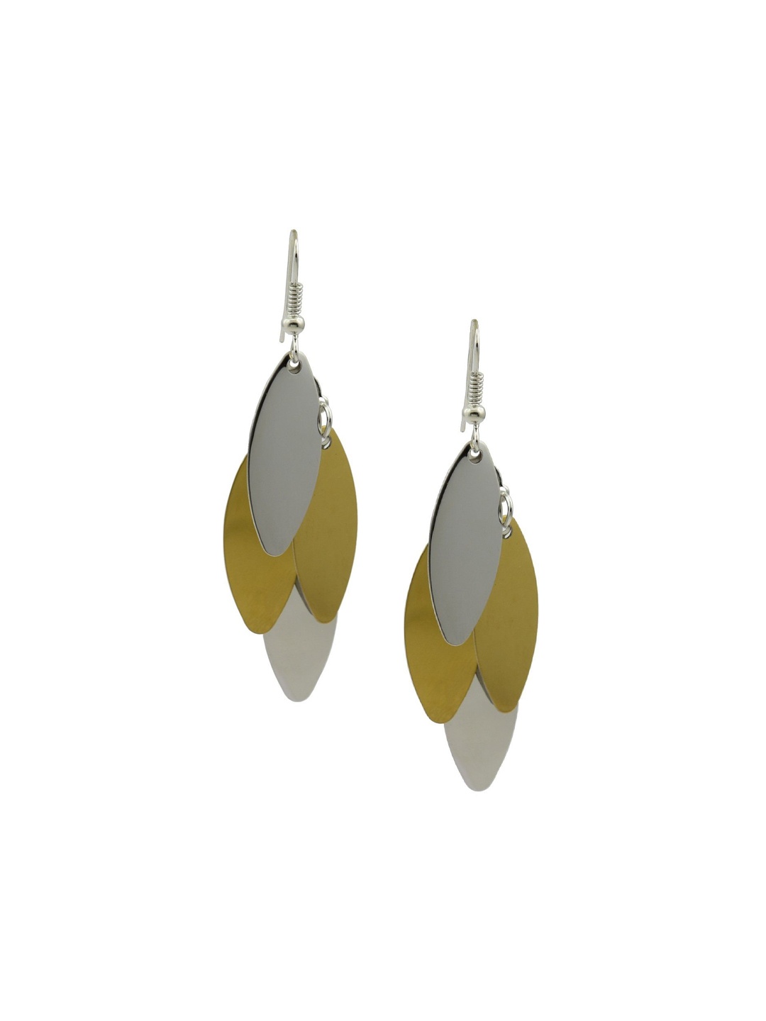 

HIGH TRENDZ Contemporary Drop Earrings, Silver