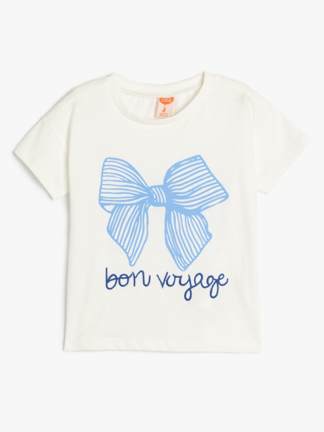 

Koton Girls Printed T-shirt, Beige