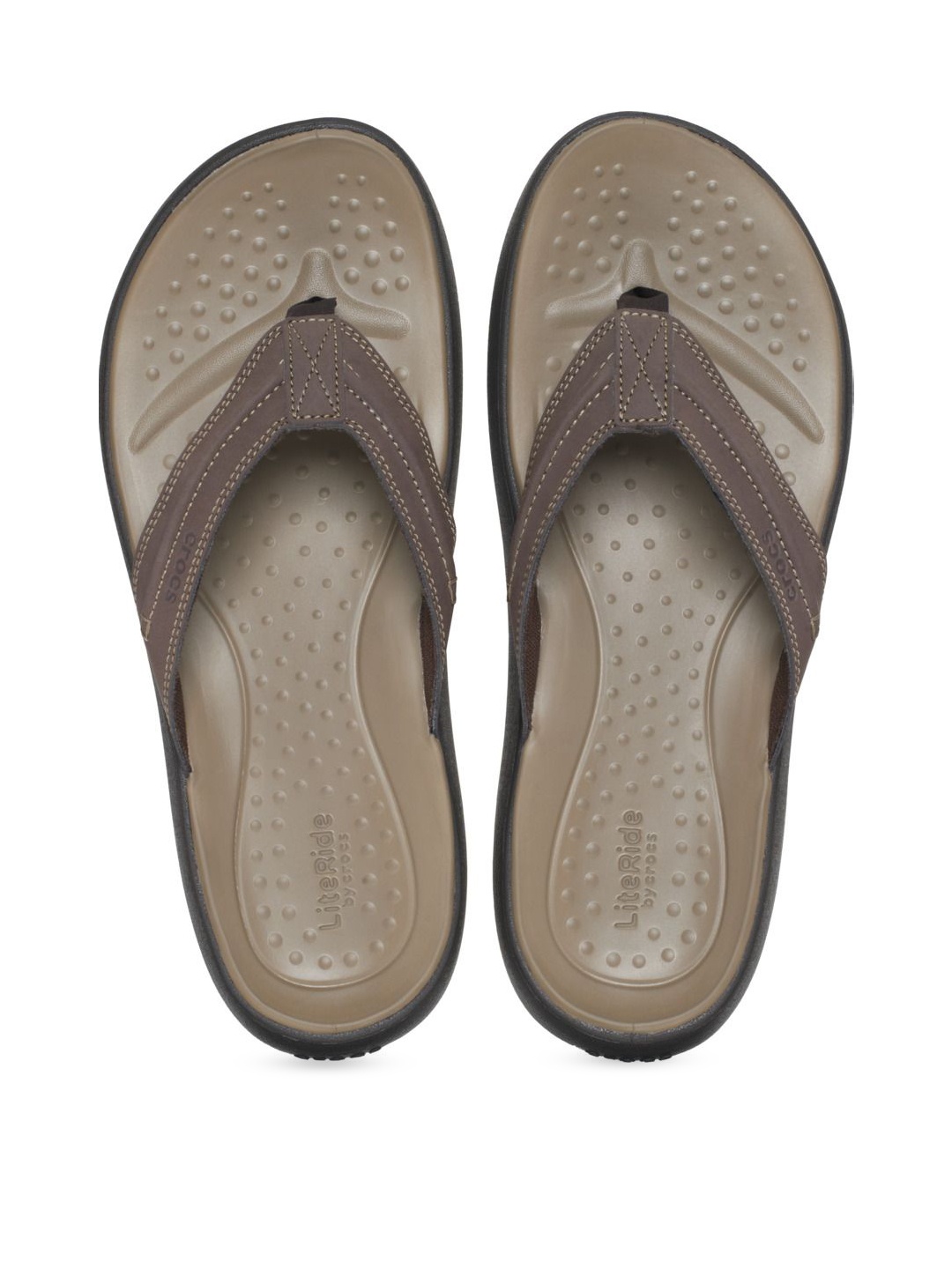 

Crocs Men Croslite Thong Flip-Flops, Brown