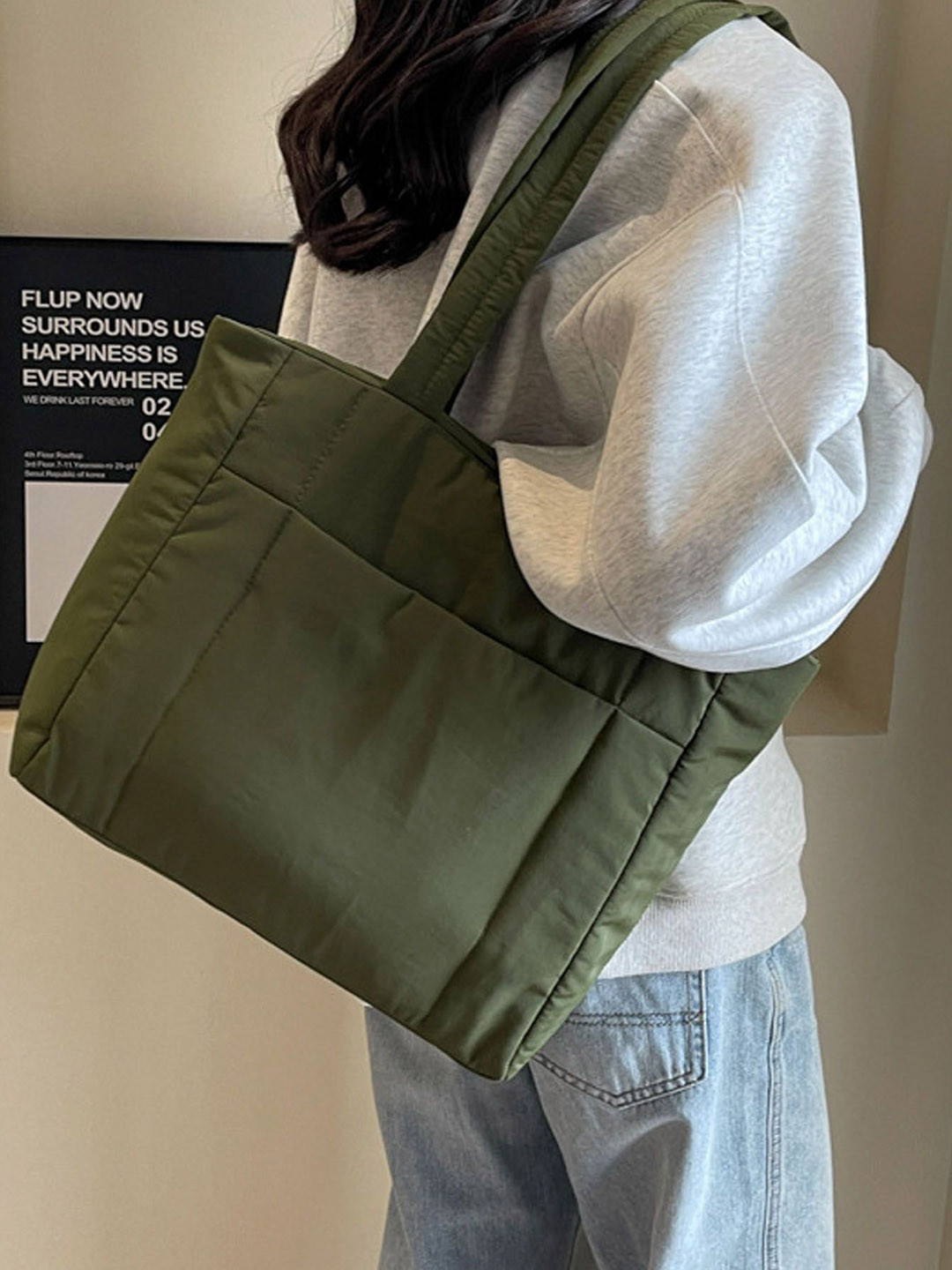 

StyleCast Green Solid Structured Shoulder Bag