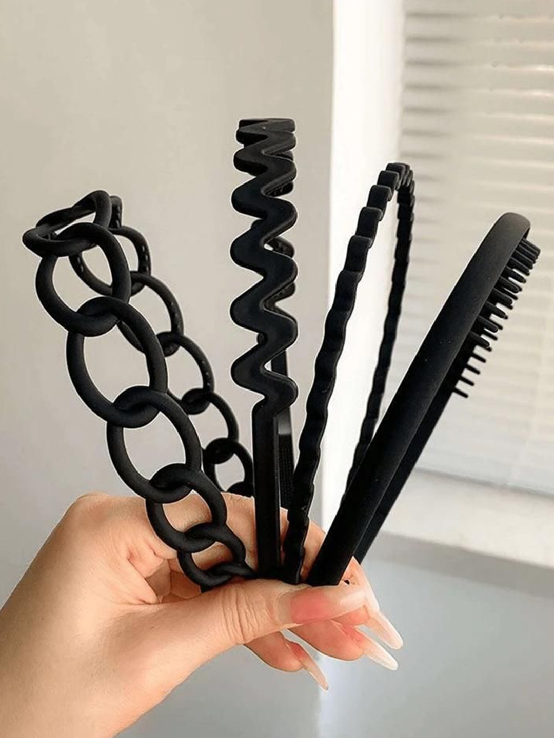 

Radhya Accessories Women Pack of 9 Hairband, Black