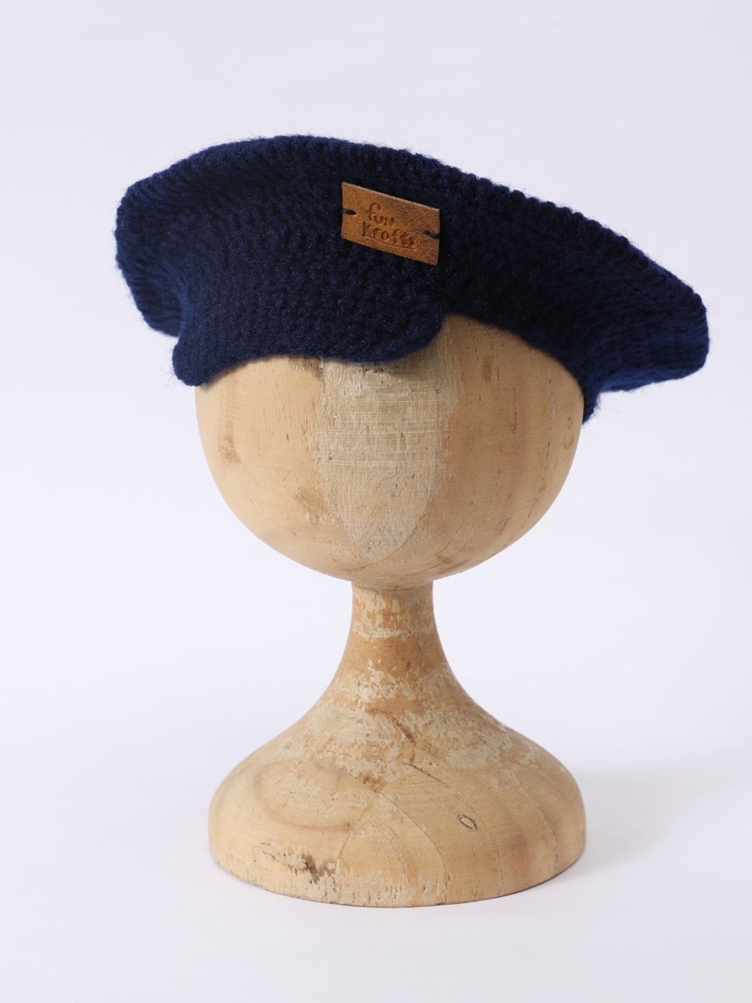 

FUNKRAFTS Kids Self Design Woollen Ascot Cap, Navy blue