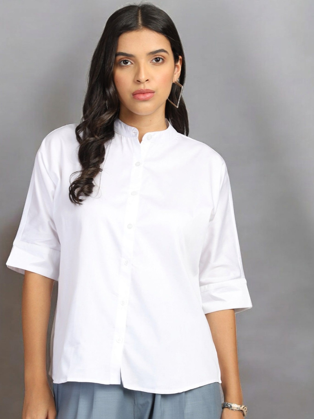 

all about you Women Opaque Casual Shirt, White