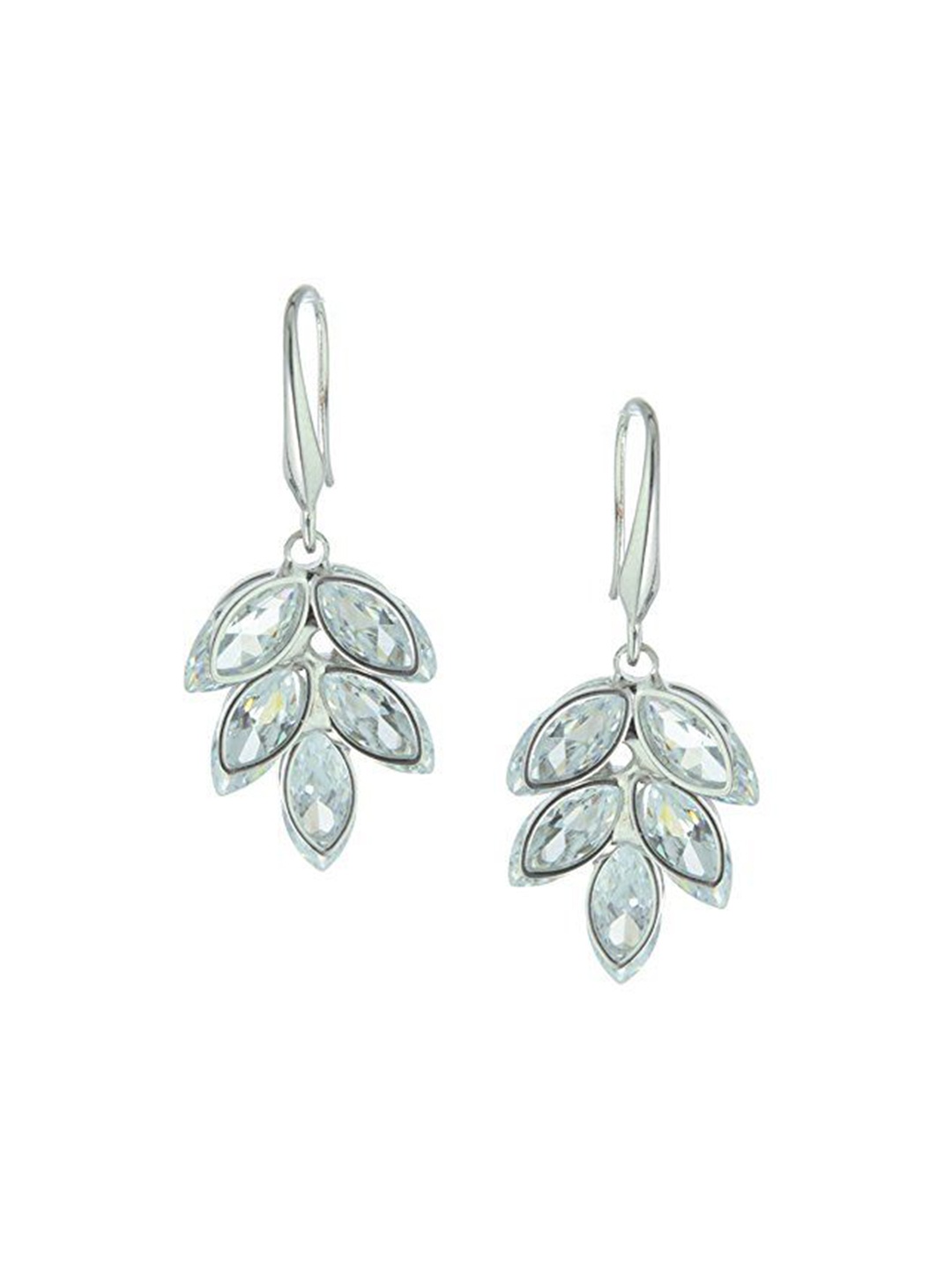 

HIGH TRENDZ Contemporary Drop Earrings, Silver