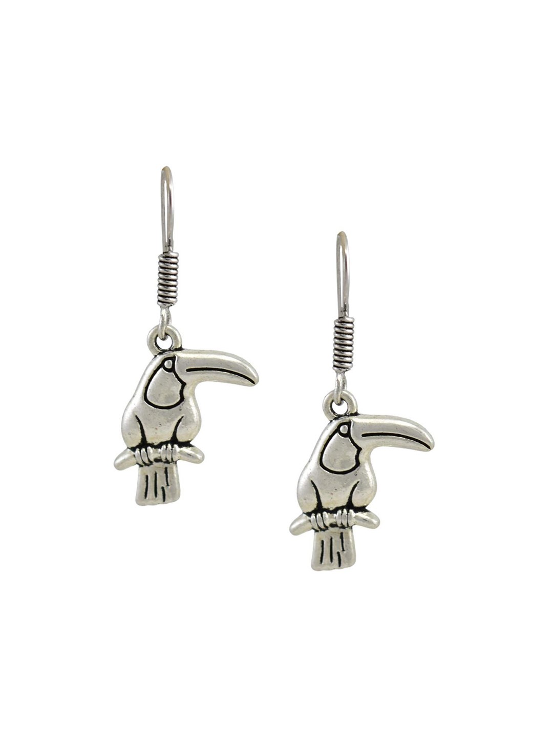 

HIGH TRENDZ Contemporary Drop Earrings, Silver