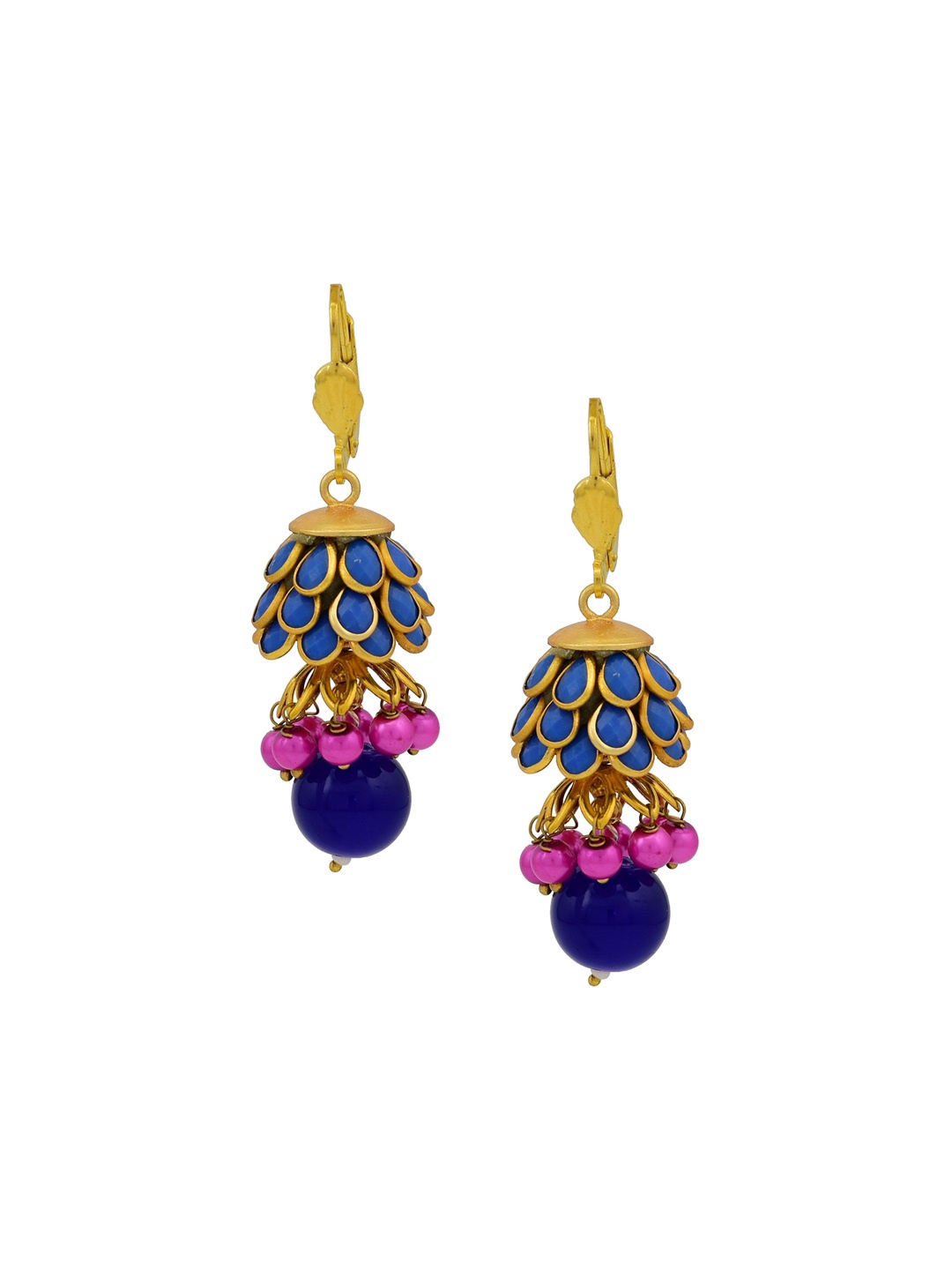 

HIGH TRENDZ Contemporary Drop Earrings, Gold